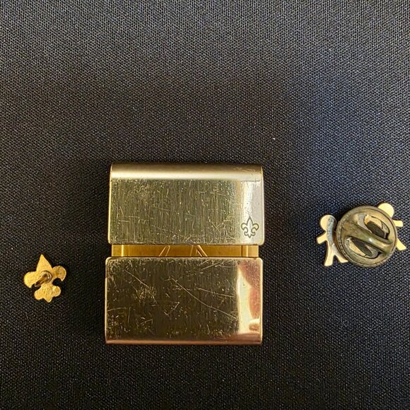 Lot Of Vintage Boy Scouts Pins And belt slide - Picture 3 of 5